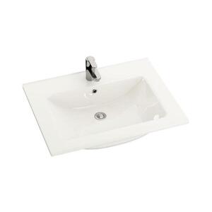 BATH DELUXE Zápustné umyvadlo CHICAGO 61x46, 5 cm lesklá bílá 06-060-60-11-01 obraz