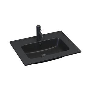 BATH DELUXE Zápustné umyvadlo LILLESNAD 61x46cm keramika/černá 06-060-27-02-00 obraz