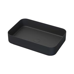 BATH DELUXE Umyvadlo na desku LJORDAL 52x34 cm ocel/černá 06-052-18-02-00 obraz