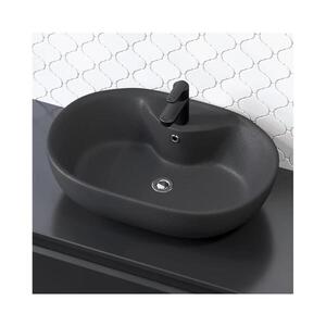 BATH DELUXE Umyvadlo na desku TROMSO 59, 5x41 cm keramika/černá 06-060-08-02-00 obraz