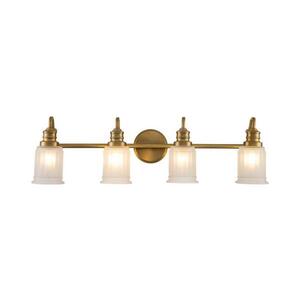 Elstead Quoizel QZ-SWELL4-BB-BATH-LED Koup. nást. svítidlo SWELL 4xG9/3W/230V IP44 zlatá QZ-SWELL4-BB-BATH obraz