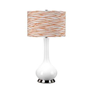 Elstead MILO-PN-TL-LORA - Stolní lampa MILO 1xE27/60W/230V bílá/oranžová MILO-PN-TL-LORA obraz