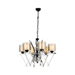 Lustr na řetězu VARANA 6xE27/40W/230V černá/lesklý chrom 301AUR1230 obraz