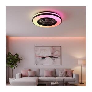 LED RGBW Stm stropní svítidlo s látorem VENTELUX LED/48W/230V černá + DO 004594 obraz