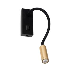 32519 - LED Flexibilní lampička TONIL LED/3, 3W/230V černá/zlatá 32519 obraz