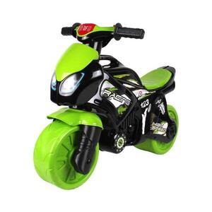 Teddies Odrážedlo motorka se světlem zelená/černá 00880075 obraz