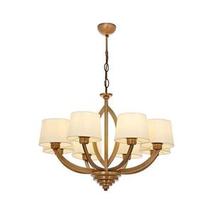 Lustr na řetězu LAHORE 8xE27/40W/230V bronzová 301AUR1313 obraz