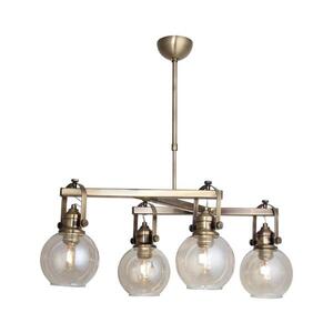 Lustr na tyči POLINO 4xE27/40W/230V bronzová 341LCA1167 obraz