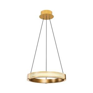 LED Lustr na lanku JESI LED/22W/230V 3000K pr. 40 cm zlatá 414LRC1945 obraz