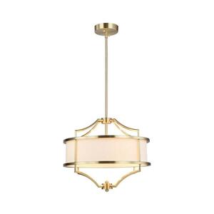 Open Design OR80926 - Lustr na tyči STESSO 4xE27/15W/230V pr. 42 cm mosaz/bílá OR80926 obraz
