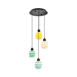 LED Lustr na lanku CACTUS LED/12W/230V 3000K zelená/žlutá/bílá 414LRC2016 obraz