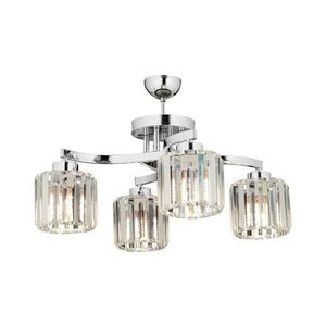 Přisazený lustr CRYSTALLINE 4xE27/40W/230V lesklý chrom 683AVN1438 obraz