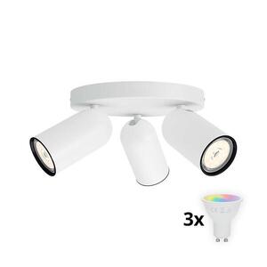 Philips - LED RGBW Stmívatelné bodové svítidlo PONGEE 3xGU10/4, 8W/230V bílá + DO P2050+3xAI2362 obraz