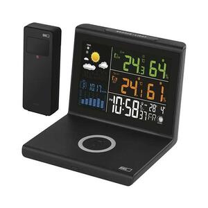 Meteostanice s bezdrátovým nabíjením 5V 2xAA + 2xAAA černá E8010 obraz