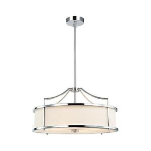 Open Design OR80872- Lustr na tyči STANZA 4xE27/15W/230V pr. 55 cm l. chrom/bílá OR80872 obraz