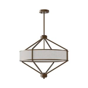 Open Design OR85846 - Lustr na tyči ZUNDO 4xE27/15W/230V hnědá/béžová OR85846 obraz