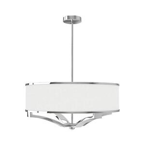 Open Design OR84801 - Lustr na tyči GERDO 4xE27/12W/230V lesklý chrom/bílá OR84801 obraz