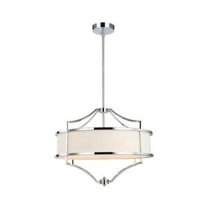 Open Design OR80919- Lustr na tyči STESSO 4xE27/15W/230V pr. 55 cm l. chrom/bílá OR80919 obraz