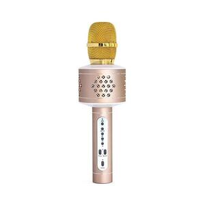 Teddies Karaoke mikrofon 6W/5V 1500 mAh Bluetooth zlatá 00850402 obraz