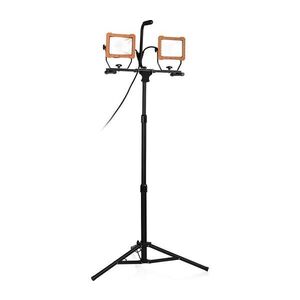 LED Reflektor se stojanem 2xLED/30W/230V 4000K IP65 oranžová/černá FCL-80114 obraz