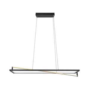 Trio - LED Stmívatelný lustr na lanku EDGE LED/35W/230V 2300/3000/4000K černá 326810132 obraz