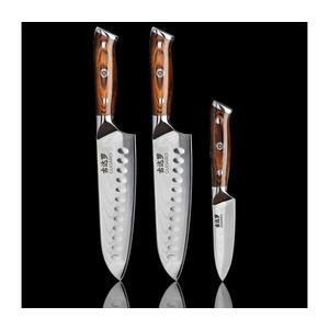 Gudaro - SADA 2xSantoku kuchyňský nůž FENG 7, 5"+ 1x Kuchyňský nůž FENG 3, 5" 2xGU0002+1xGU0003 obraz