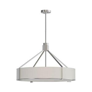 Open Design OR85655-Lustr na tyči DORETTO 6xE27/15W/230V pr. 70 cm m. chrom/bílá OR85655 obraz
