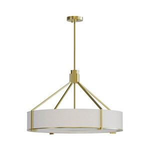 Open Design OR85662 - Lustr na tyči DORETTO 6xE27/15W/230V pr. 70 cm zlatá/bílá OR85662 obraz