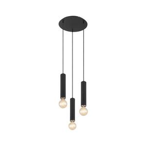 Globo 15499-3H - Lustr na lanku MARION 3xE27/60W/230V černé dřevo 15499-3H obraz