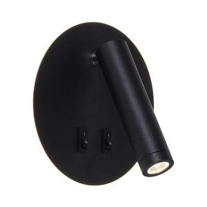 Zuma Line W4107-BK-LED Nást.bodové svítidlo CIRCA LED/5, 5W/230V + LED/2, 5W černá W4107-BK obraz