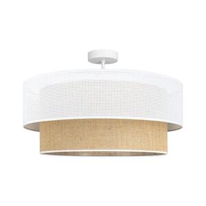 Přisazený lustr BORHO 1xE27/60W/230V pr. 40 cm bílá/juta 0251 obraz