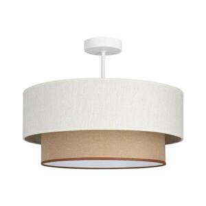 Přisazený lustr NATIA 1xE27/60W/230V pr. 45 cm bílá/hnědá H0236 obraz