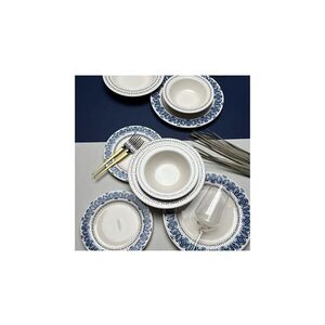 Jídelní sada 16 ks modrá/bílá/porcelán 311MBL1120 obraz