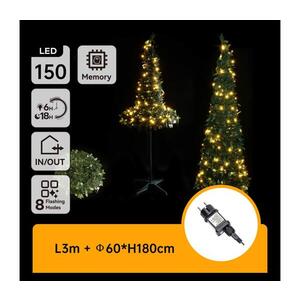 B.V. - LED Venkovní vánoční strom 150xLED/230V 1, 8m IP44 zelená teplá bílá B10303AAZZ obraz