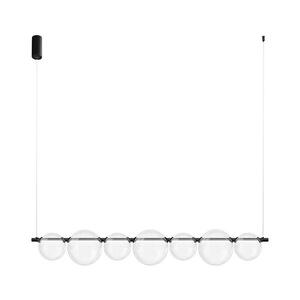 LED Lustr na lanku ATOLA LED/19W/230V černá/čirá ML2244 obraz