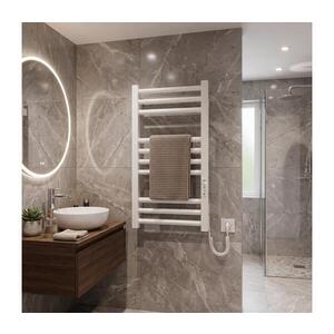 Mario-Radiators Koupelnový žebříkový radiátor HF DERBY 100W/230V 57x43 cm bílá pravá 6.1.0400.06.WM obraz