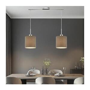 Eglo - LED Lustr na lanku TUNJA 2xE27/60W/230V taupe 1xEG32519+2xEG32913 obraz