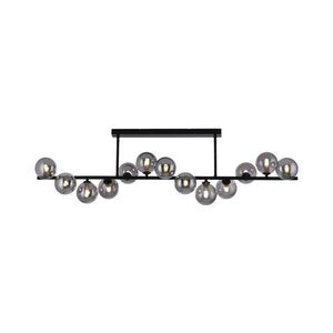 Schöner Wohnen 14505-18 - LED Lustr na tyči DUBAI 13xG9/3W/230V černá/kouřová 14505-18 obraz