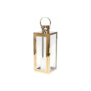 Estilo Home Dekorační lucerna TOWER 29 cm zlatá 5905623253190 obraz