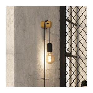 Eglo 43898 - Nástěnná lampa BUDDON 1xE27/13W/230V černá/béžová 43898 obraz