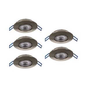 Eglo 300194 - SADA 5xLED Podhledové svítidlo GEDREZ LED/4, 9W/230V pr. 9 cm chrom 300194 obraz