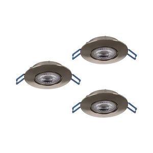 Eglo 300193 - SADA 3xLED Podhledové svítidlo GEDREZ LED/4, 9W/230V pr. 9 cm chrom 300193 obraz