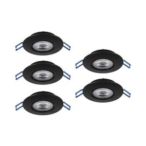 Eglo 300189 - SADA 5xLED Podhledové svítidlo GEDREZ LED/4, 9W/230V pr. 9 cm černá 300189 obraz