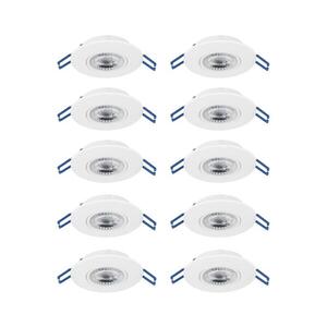 Eglo 300187 - SADA 10xLED Podhledové svítidlo GEDREZ LED/4, 9W/230V pr. 9 cm bílá 300187 obraz