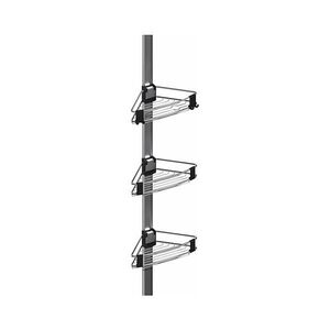 WENKO 25556100-Rohová police PURIO 35, 5x280 cm stříbrná/šedá 25556100 obraz