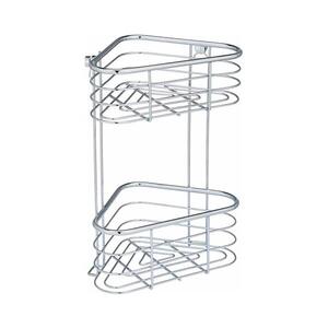 WENKO 25569100-Rohový regál TRESTINA 25x35 cm nerez/stříbrná 25569100 obraz