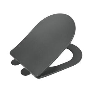WENKO 26030100 - WC sedátko GALATI 46x36 cm antracit 26030100 obraz
