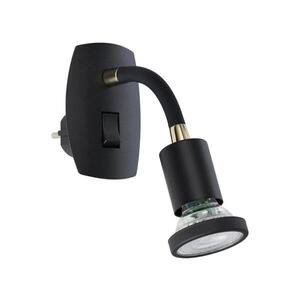 Eglo 300912 - LED Svítidlo do zásuvky PARRINI 1xGU10/4, 5W/230V černá 300912 obraz