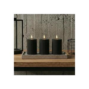 Estilo Home SADA 3x LED Svíčka BRILLO LED/2xAA 12, 5 cm černá + dálkové ovládání 5905623255200 obraz