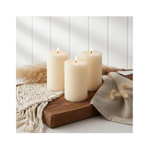 Estilo Home SADA 3x LED Svíčka BRILLO LED/3xAAA 12, 5 cm krémová + dálkové ovládání 5905623255170 obraz